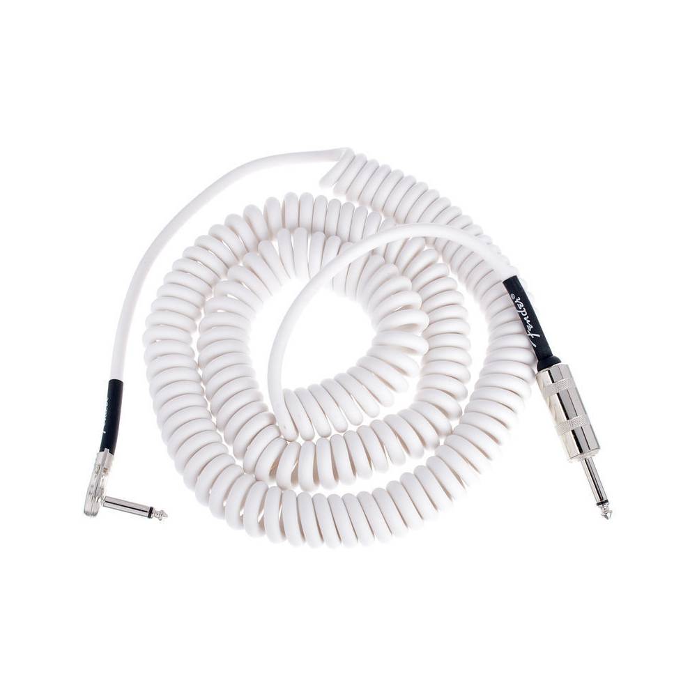 Fender Jimi Hendrix Voodoo Child Coiled Cable White 6.5 m