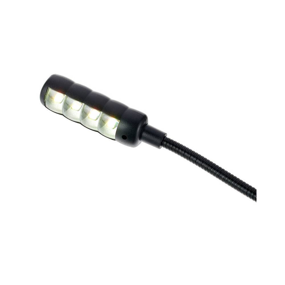 Adam Hall SLED 1 ULTRA USB C zwanenhals-lamp met USB-connector en 4 COB LED's
