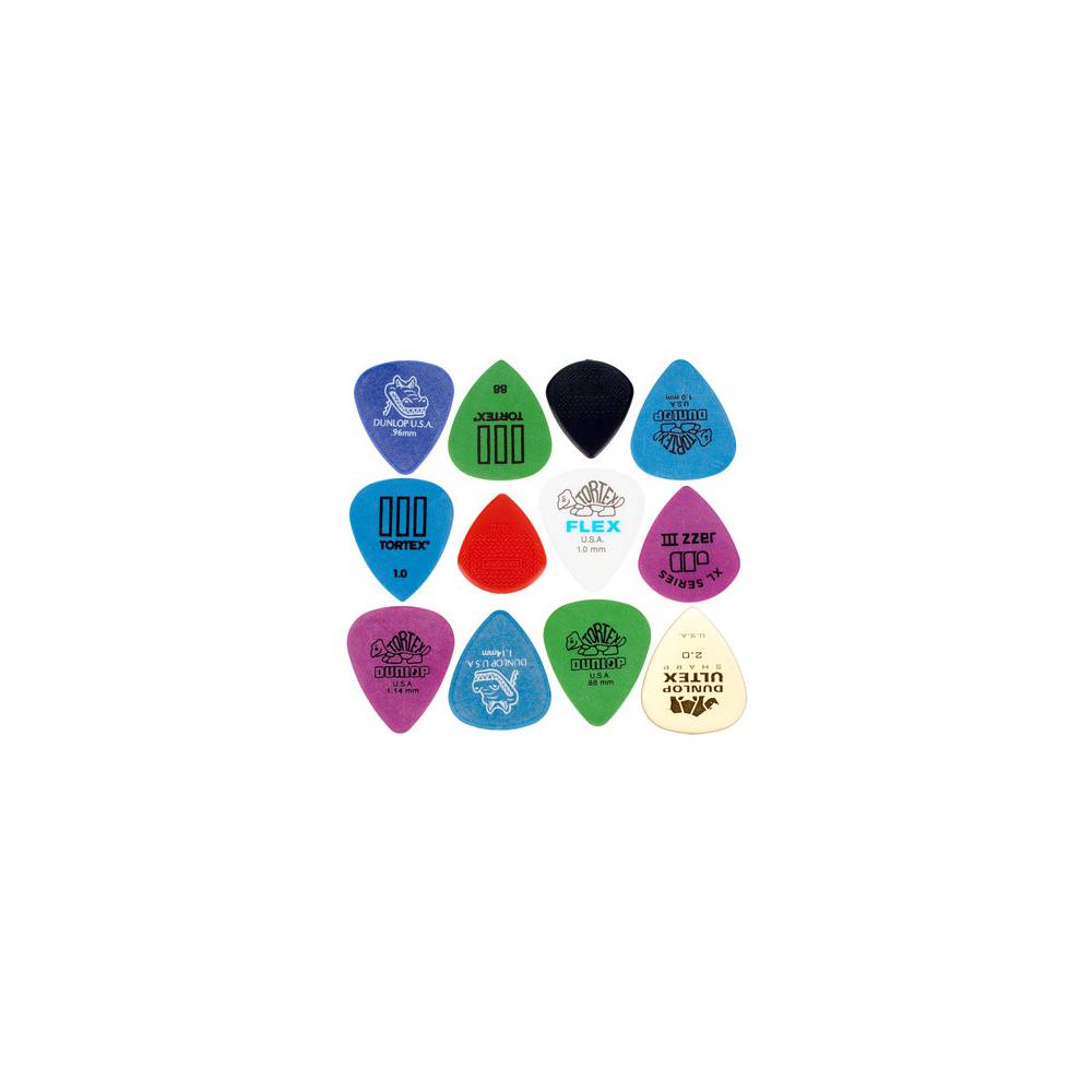 Dunlop PVP113 Electric Pick Variety Pack plectrum set 12 stuks