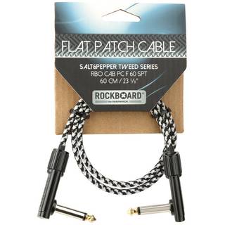 RockBoard Tweed Series Flat Patch Cable Salt&Pepper 60 cm