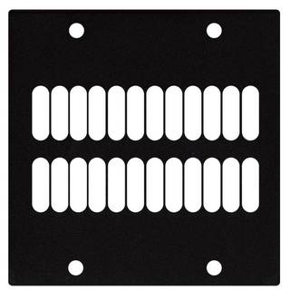 DAP Ventilatiepaneel 2 segmenten 2HE