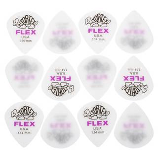 Dunlop 466P114 Tortex Flex Jazz III XL Pick 1.14 mm plectrumset (12 stuks)