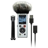 Olympus LS-P1 Podcaster Kit incl. mini Tripod, Windscreen en USB-kabel