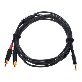 Cordial CFY1.5WCC-LONG Intro verloopkabel 3.5mm TRS jack - 2x RCA 1.5m zwart