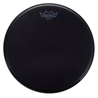Remo ES-0814-10 Ebony Suede Ambassador Black Dot 14 inch drumvel
