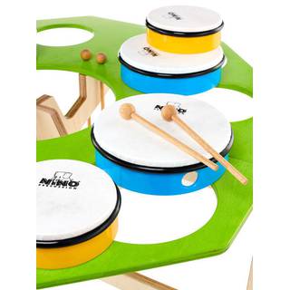 Nino Percussion NINO966 Classroom Hand Drum Set handtrommels voor scholen incl. onderstel