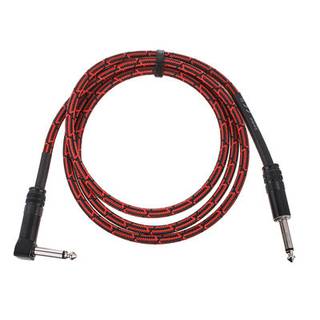 Cordial EI1.5PR-TWEED-RD Elements jack kabel 6.3 TS haaks - recht 1.5m tweed rood