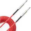 D'Addario PW-CDG-30RD Coiled instrumentkabel rood 9 m (30 ft)