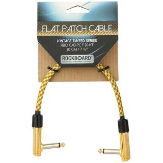 RockBoard Tweed Series Flat Patch Cable Vintage 20 cm