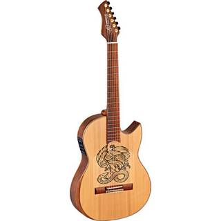 Ortega Ben Woods Signature FLAMETAL-ONE E/A gitaar met tas