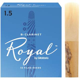 D'Addario Woodwind Royal RCB1015 Bb Clarinet Reeds Strength 1.5 10-pack