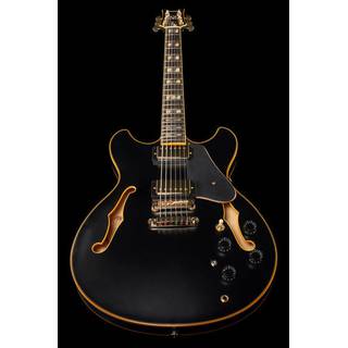 Ibanez JSM20 Black Low Gloss John Scofield Signature semi-akoestische gitaar met koffer