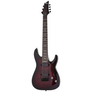 Schecter Omen Elite-7 Black Cherry Burst elektrische gitaar