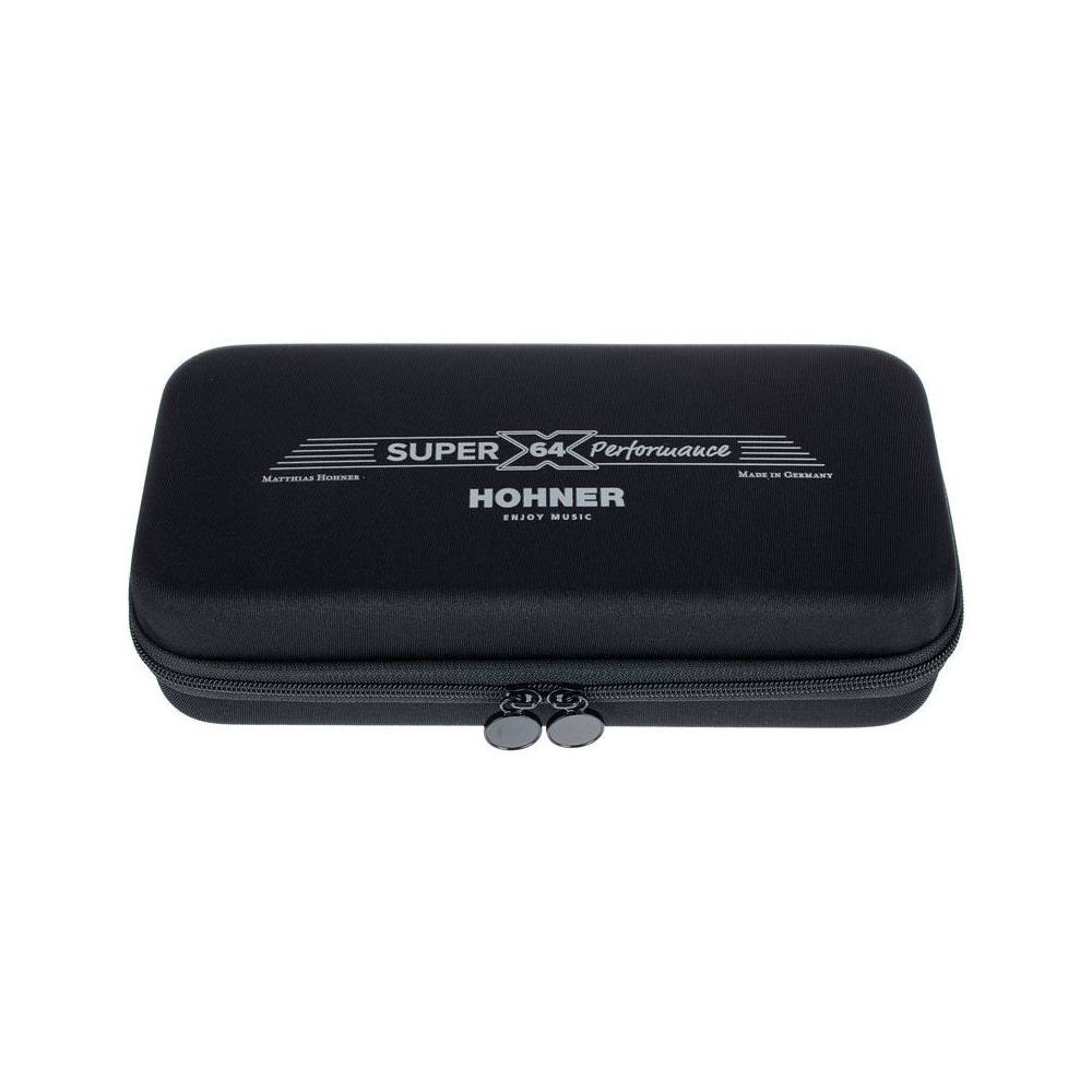 Hohner Super 64X Performance chromatische mondharmonica met etui