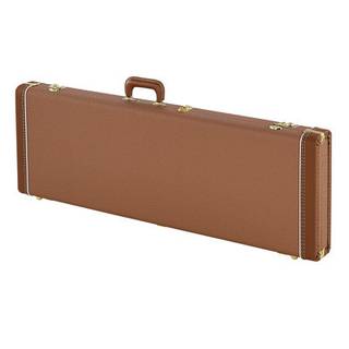 Fender G&G Deluxe Strat/Tele Hardshell Case Brown & Gold Plush koffer voor Stratocaster en Telecaster
