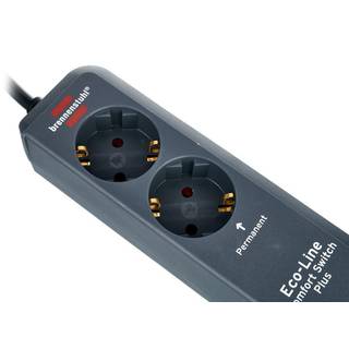 Brennenstuhl ECO-Line 1159560516 6-voudige stekkerdoos met voetschakelaar antraciet