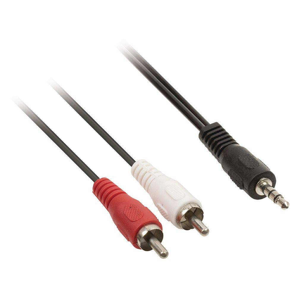 Valueline Verloopkabel 1x Mini-jack naar 2x RCA 15m