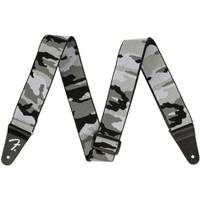 Fender WeighLess Gray Camo Strap gitaarband 2 inch