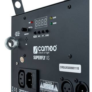 Cameo Superfly XS derby met stroboscoop LED lichteffect