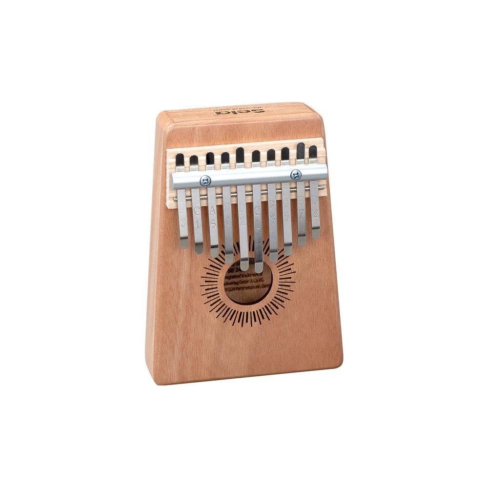 Sela SE 240 Kalimba Mahogany 10 Natural met beschermhoes