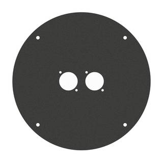 Adam Hall 70225D2 plaat voor 70225 met 2x D-size gat