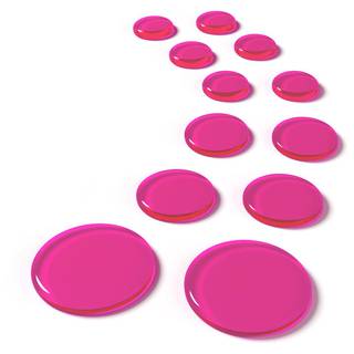 SlapKlatz Pro Refillz - Pink 12 gel pads in verschillende maten