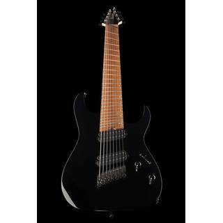 Ibanez RGMS8-BK Iron Label 8-snarige multi-scale elektrische gitaar