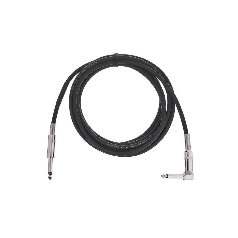Cordial EI3PR Elements instrumentkabel 6.3 TS jack haaks-recht 3m zwart