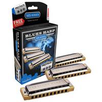 Hohner Blues Harp MS Pro Pack C/G/A mondharmonica
