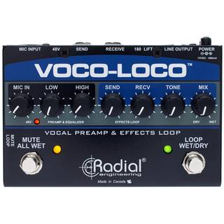 Radial Voco-Loco microfoonvoorversterker en effects-loop