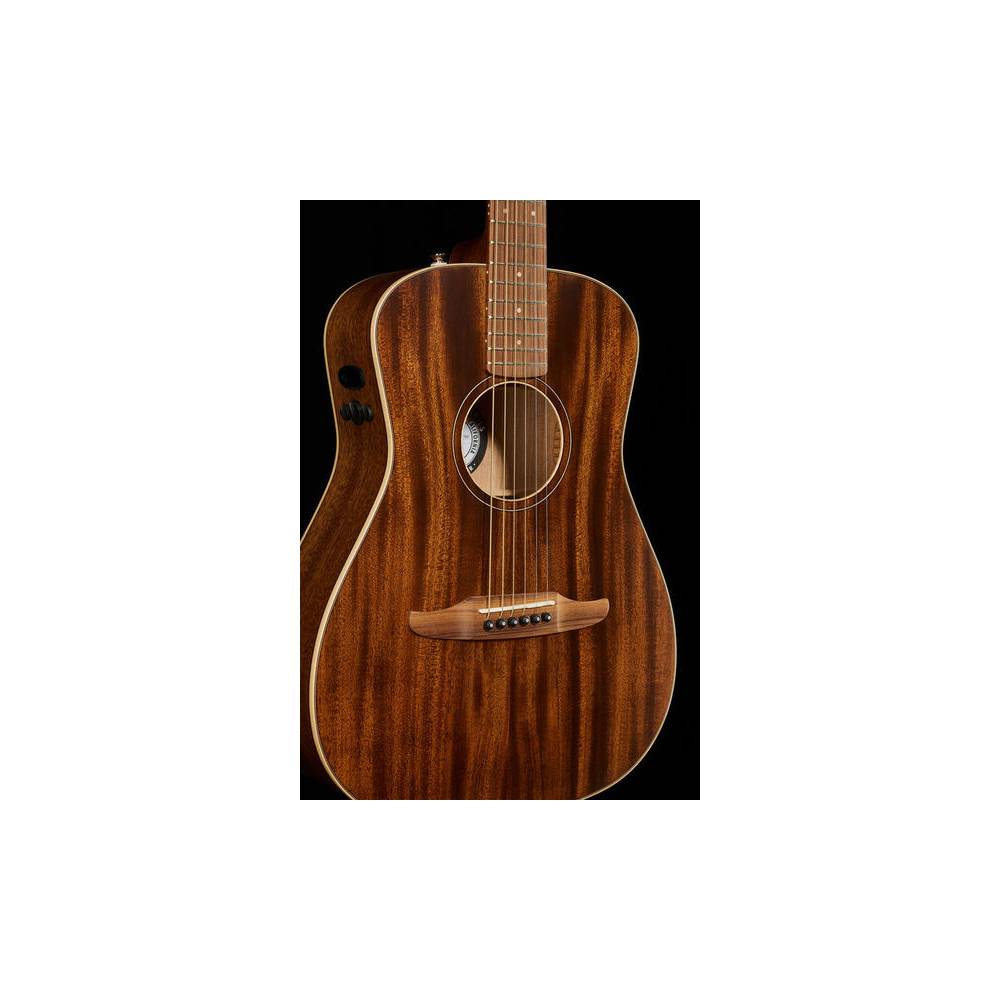 Fender Malibu Special Mahogany Natural Satin elektrisch-akoestische westerngitaar met gigbag