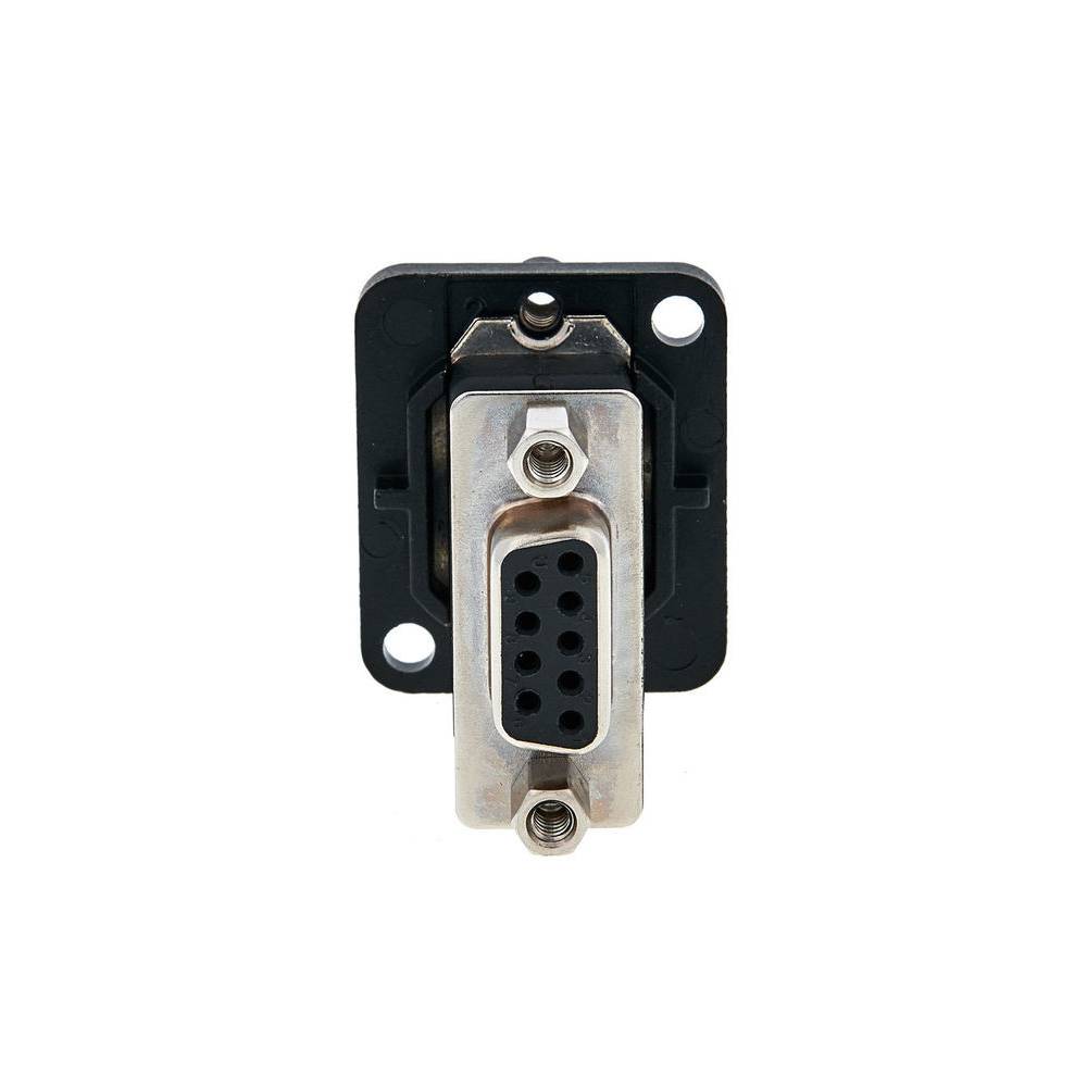 Neutrik NADB9MF-B D-SUB chassisdeel male-female zwart