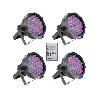 Cameo Platte LED-par RGB set met afstandsbediening