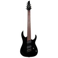 Ibanez RGMS7 Black Multi Scale 7-snarige elektrische gitaar
