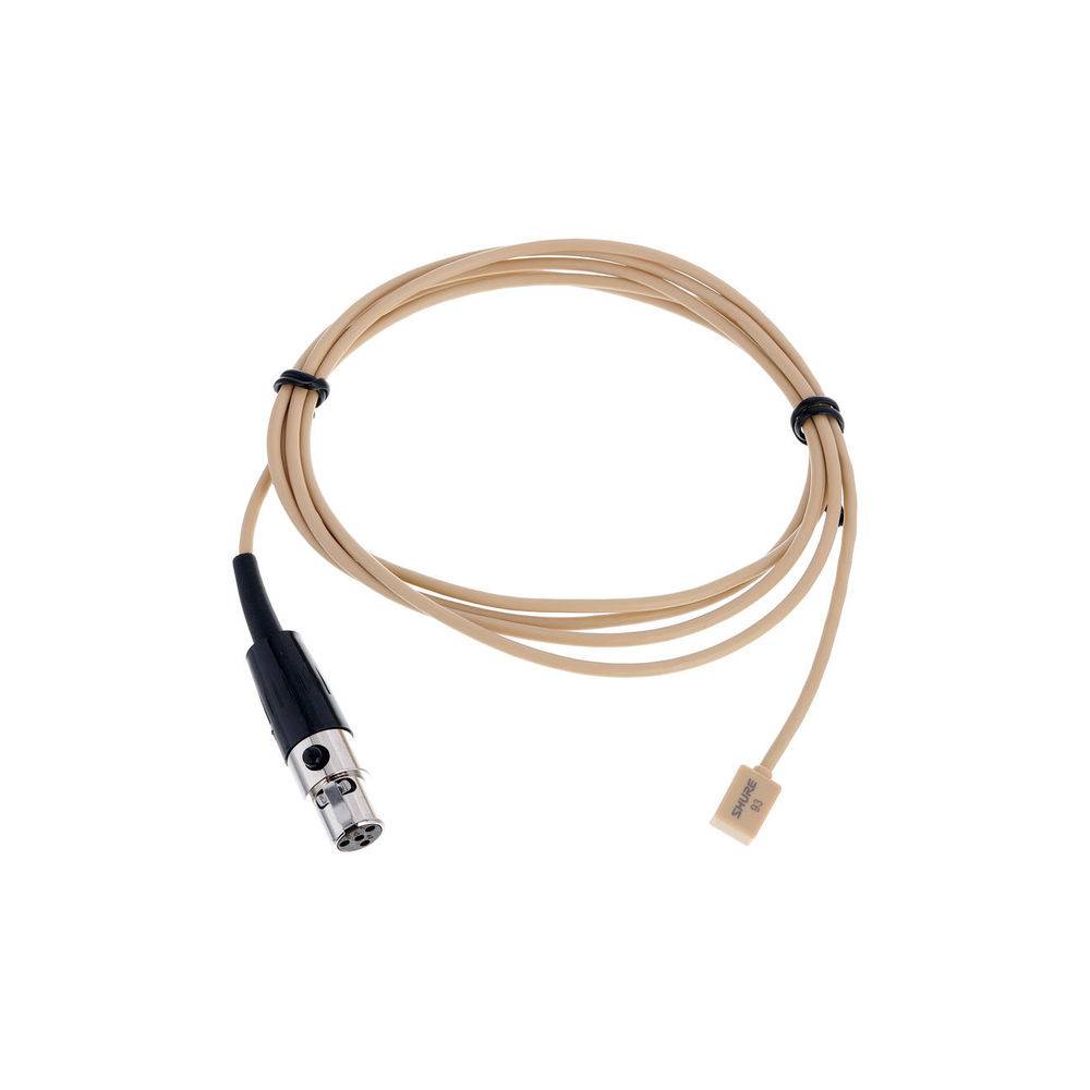 Shure WL93T Omnidirectionele lavalier microfoon huidskleur