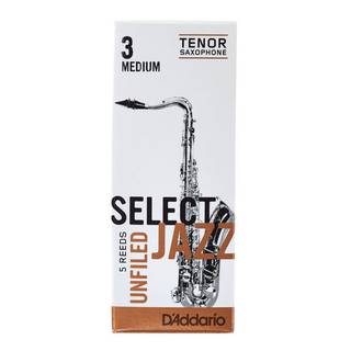 D'Addario Woodwinds RRS05TSX3M Select Jazz Unfiled tenor-sax 3M