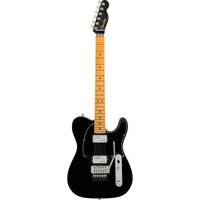 Fender American Ultra Luxe Telecaster HH FR Mystic Black MN elektrische gitaar met koffer