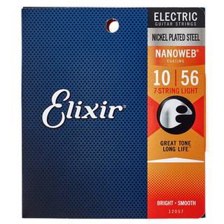 Elixir 12057 Electric NPS Nanoweb 7-String Light 10-56 snarenset