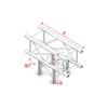 Showtec PQ30 Vierkant truss 017 3-weg T-stuk 90g
