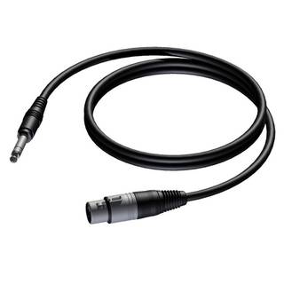 Procab CAB723 XLR female - jack stereo male 1.50 meter