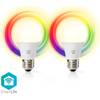 Nedis WIFILRC20E27 Smartlife multicolour LED-lamp E27 806lm 9W (set van 2)