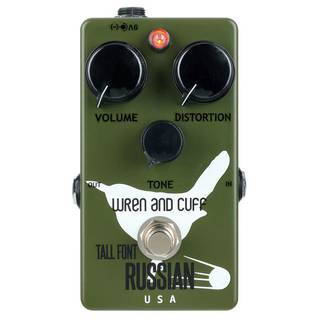 Wren and Cuff Tall Font Russian Fuzz effectpedaal