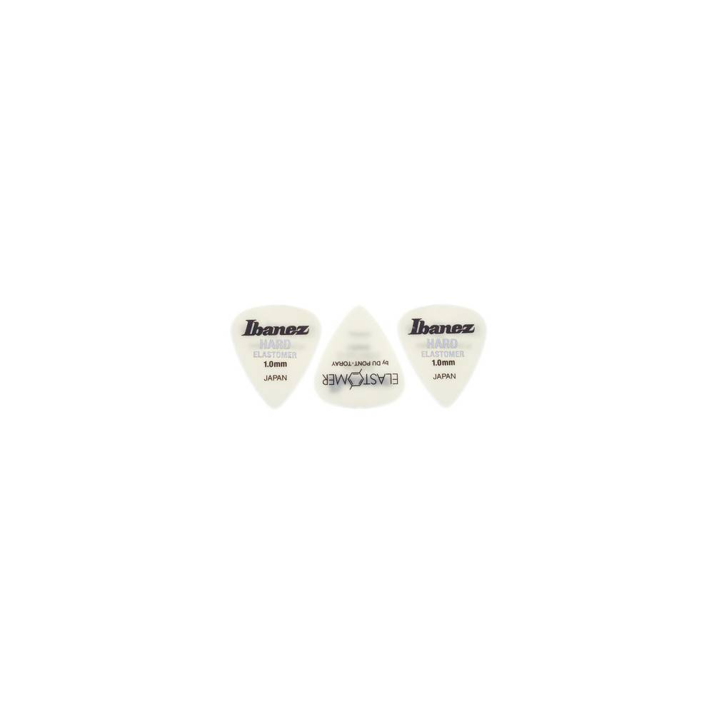 Ibanez BEL14HD10 Elastomer plectrums 3-pack hard 1.0 mm - wit teardrop