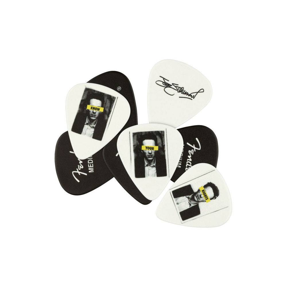 Fender Joe Strummer Pick Tin "Know Your Rights" plectrumdoosje met acht medium plectra