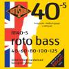 Rotosound RB40-5 Roto Bass set basgitaarsnaren 40 - 125