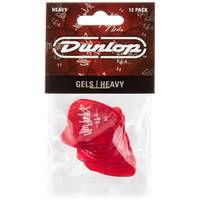 Dunlop 486PHV Gels Red Heavy Pick plectrum set 12 stuks