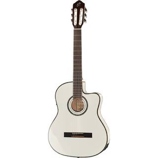 Ortega Family Pro RCE145WH elektrisch akoestische gitaar met tas