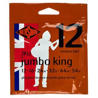 Rotosound JK12 Jumbo King set westerngitaarsnaren 012 - 054