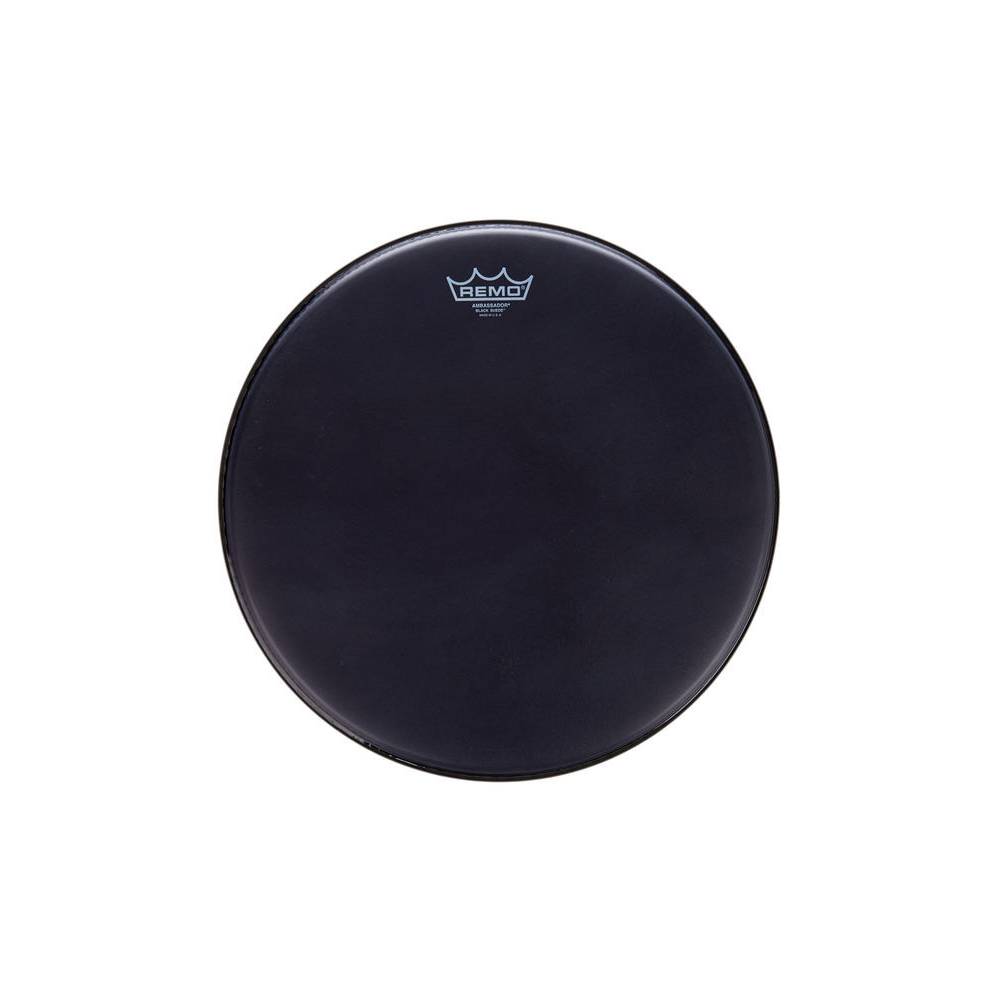 Remo BA-0816-ES Ambassador Black Suede 16"