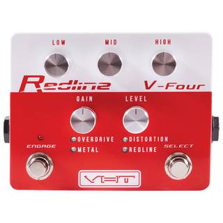 VHT AV-RL-V4 Redline V-Four overdrive / distortion effectpedaal met vier gain modi